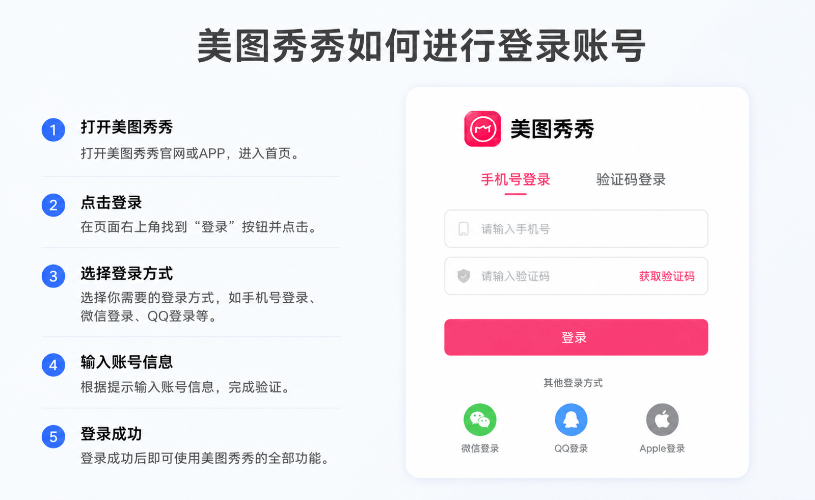 图秀秀如何进行登录账号